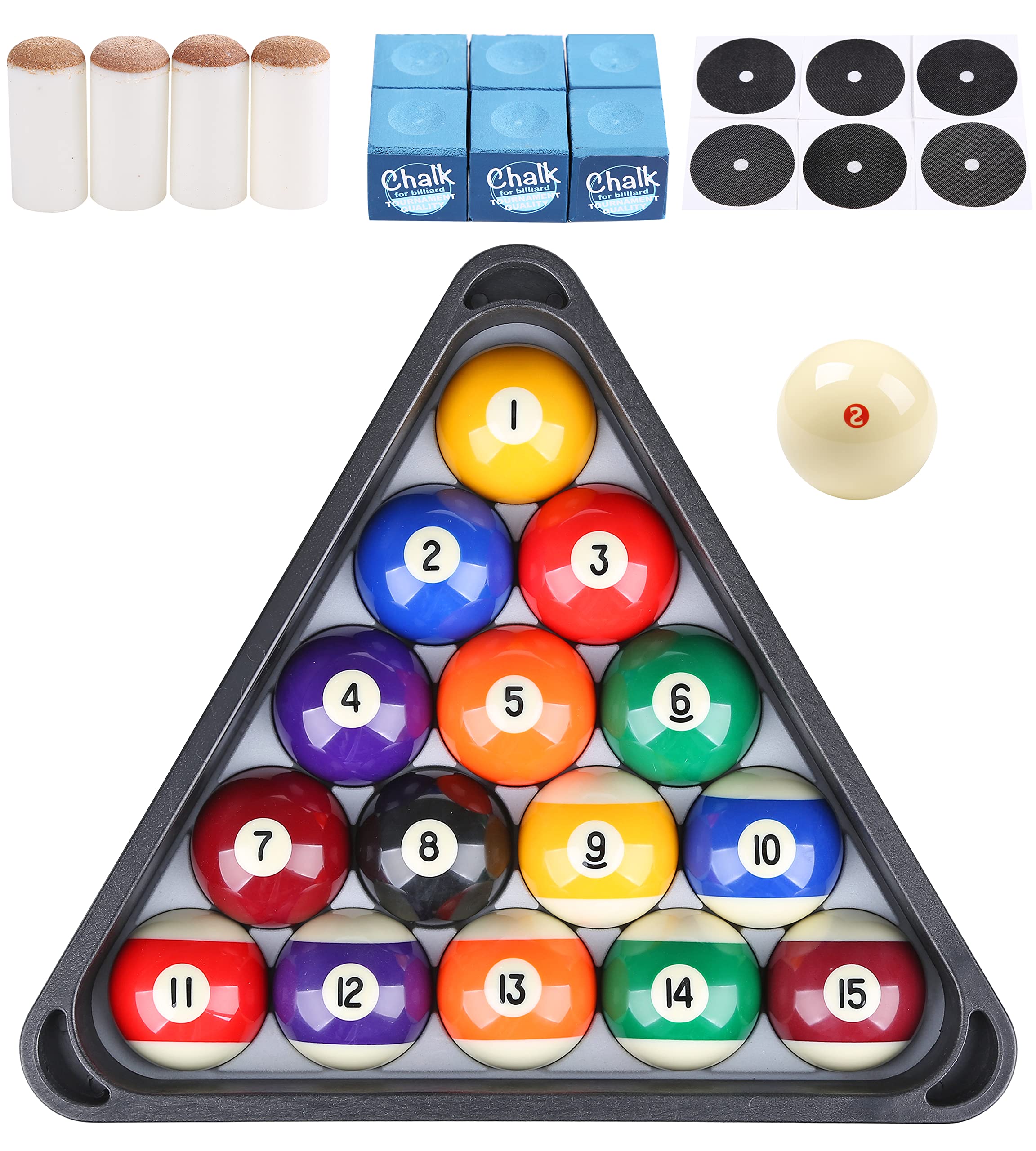 JAPER BEES front view of full 16-piece ball set showing readiness