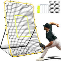 JASCOPRO front view rebounder showing sturdy frame and net, improves solo practice