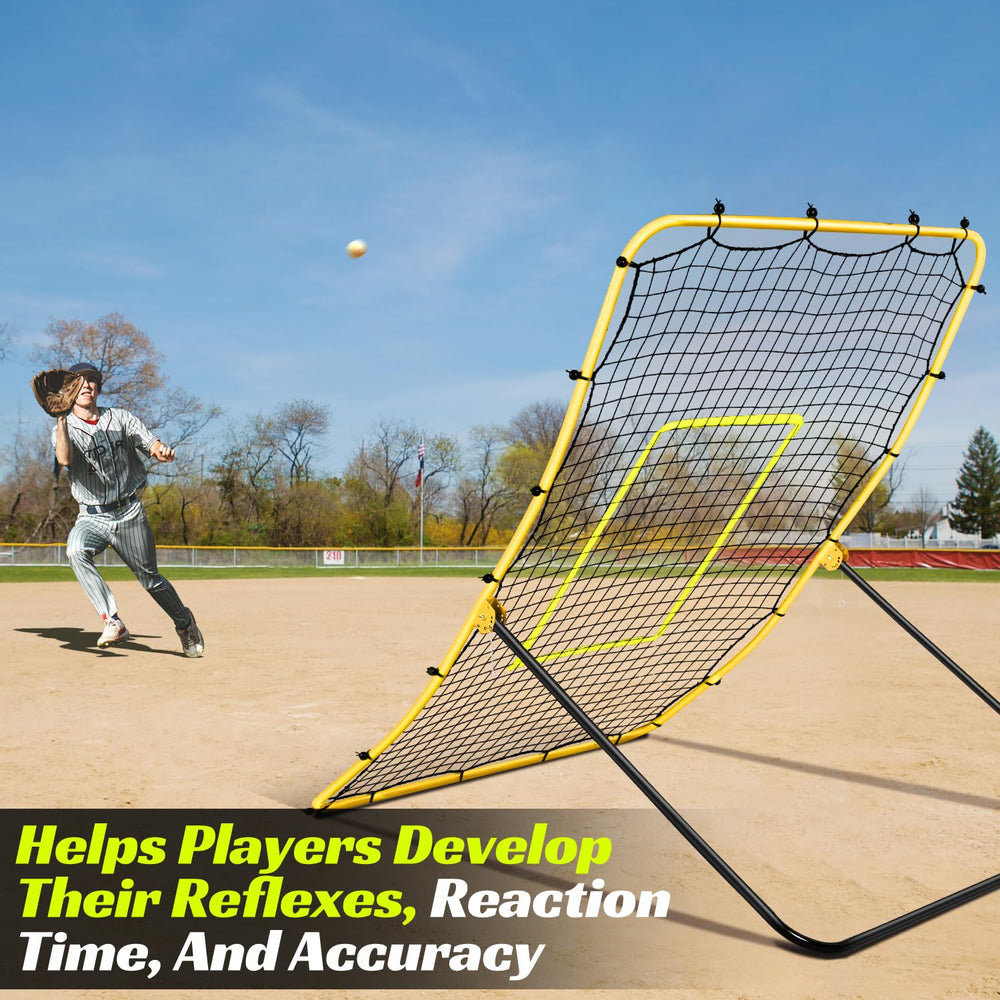 JASCOPRO player catching returned ball, trains reaction time and fielding