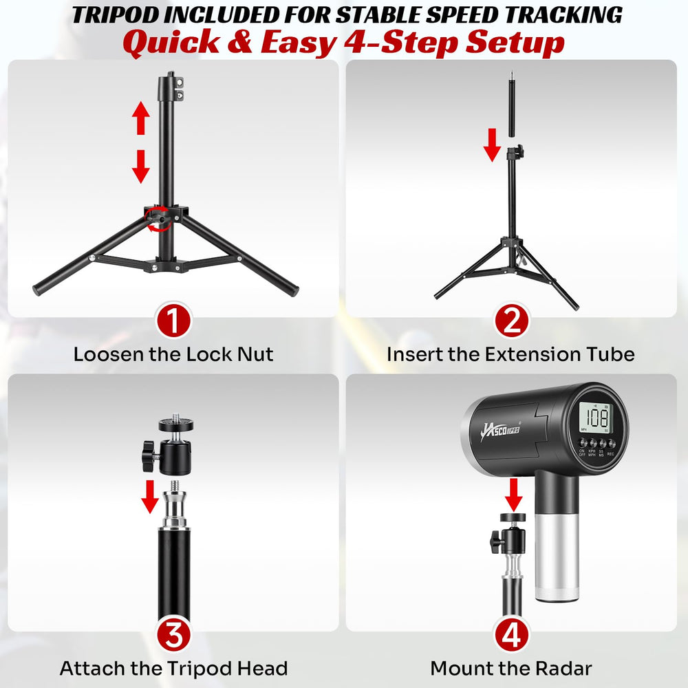 JASCOPRO with carrying case and tripod illustrating transport readiness