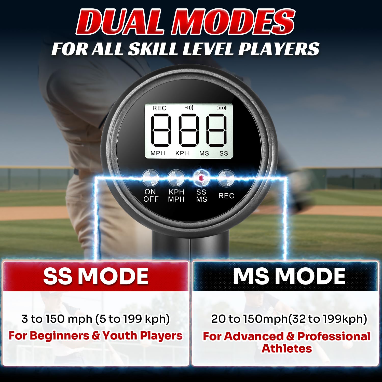 JASCOPRO side LED readout in use for instant feedback during practice