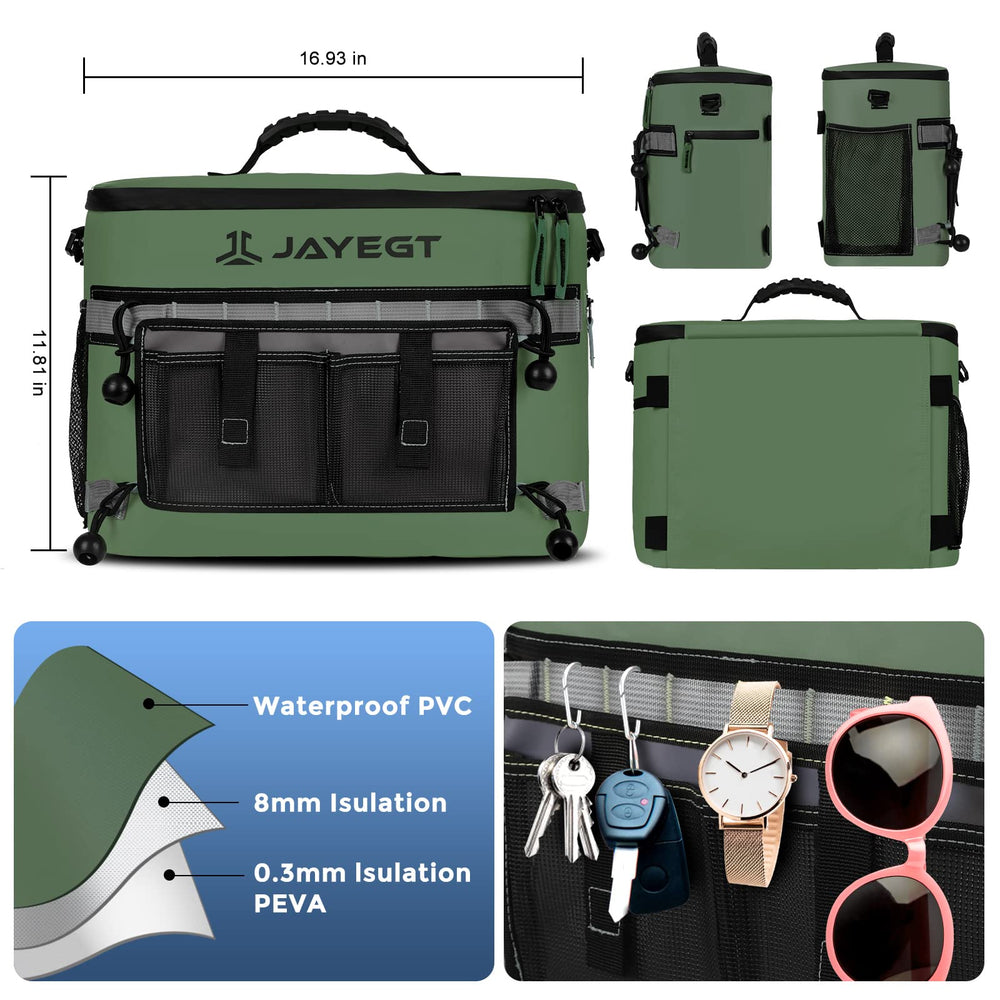 JAYEGT detachable storage pouch holding snacks and small gear