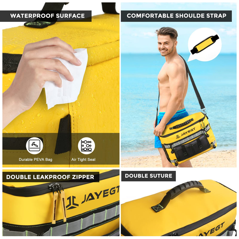 JAYEGT cooler detachable storage pouch holding snacks and valuables
