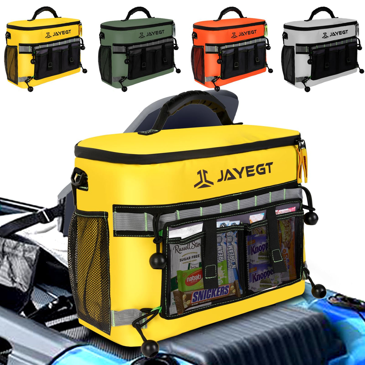 JAYEGT cooler front view showing compact design and easy access benefit