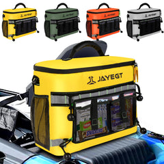 JAYEGT cooler front view showing compact design and easy access benefit