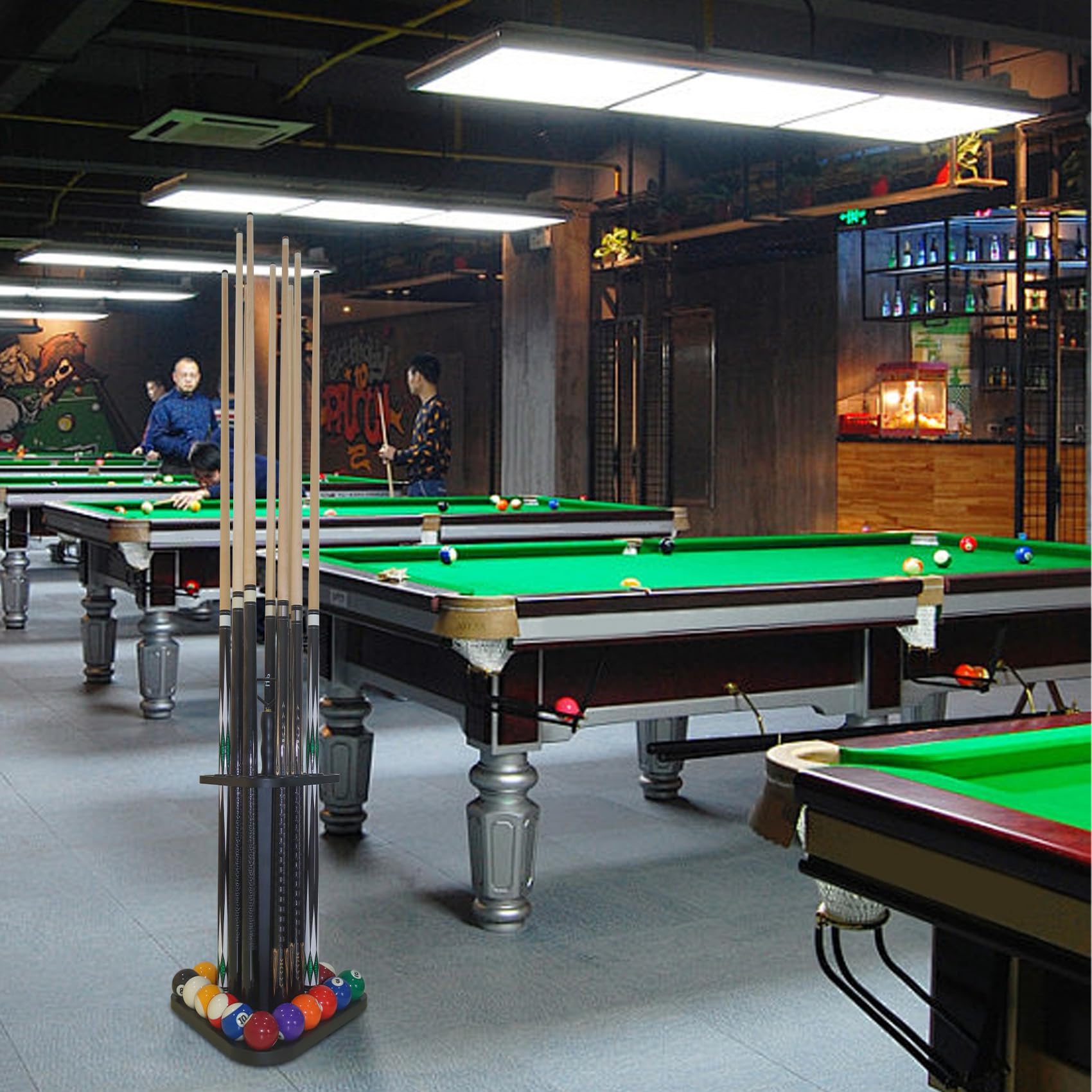 JAYOBGO rack in a game room showing stylish, organized presentation benefit