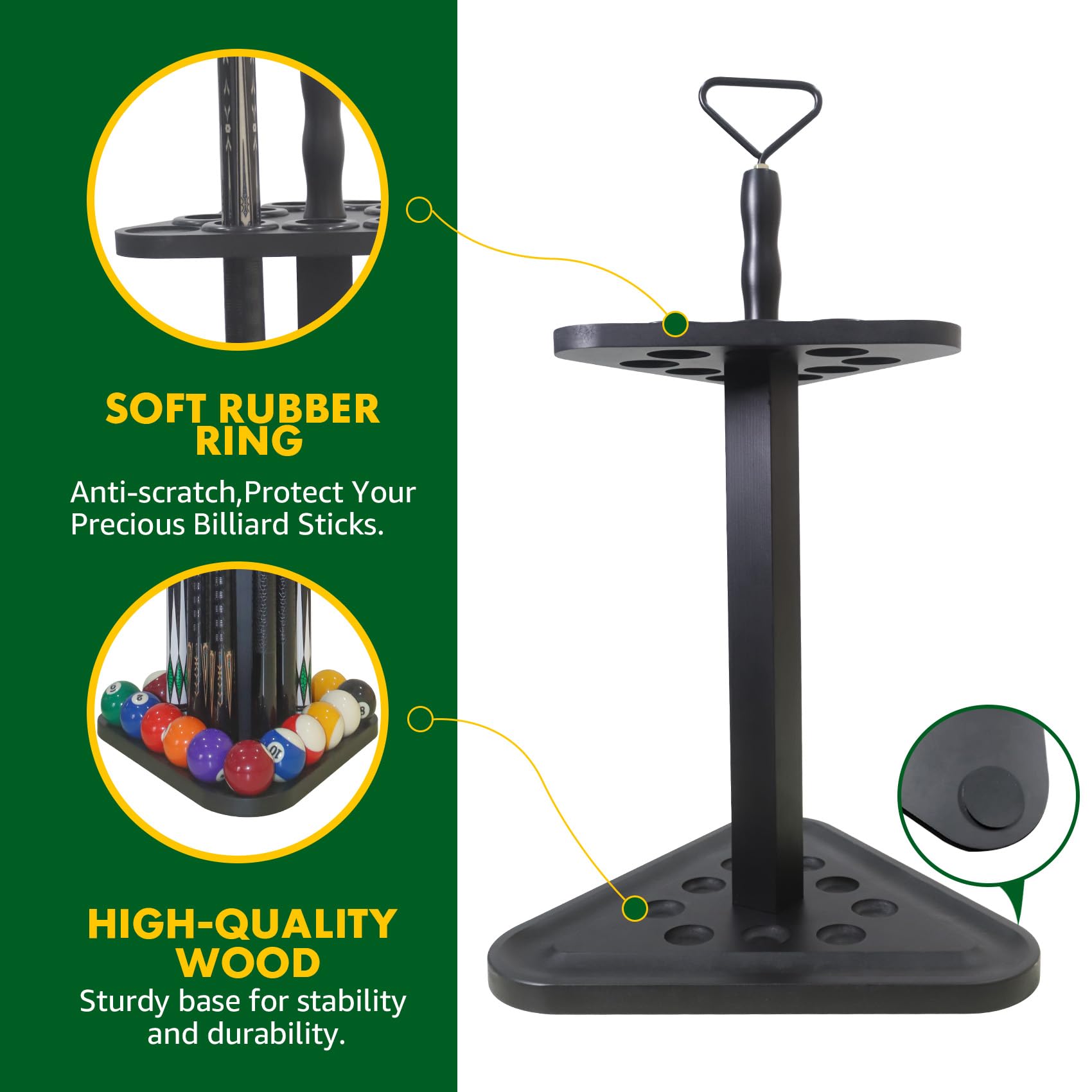 JAYOBGO top handle close-up for easy carrying and repositioning benefit