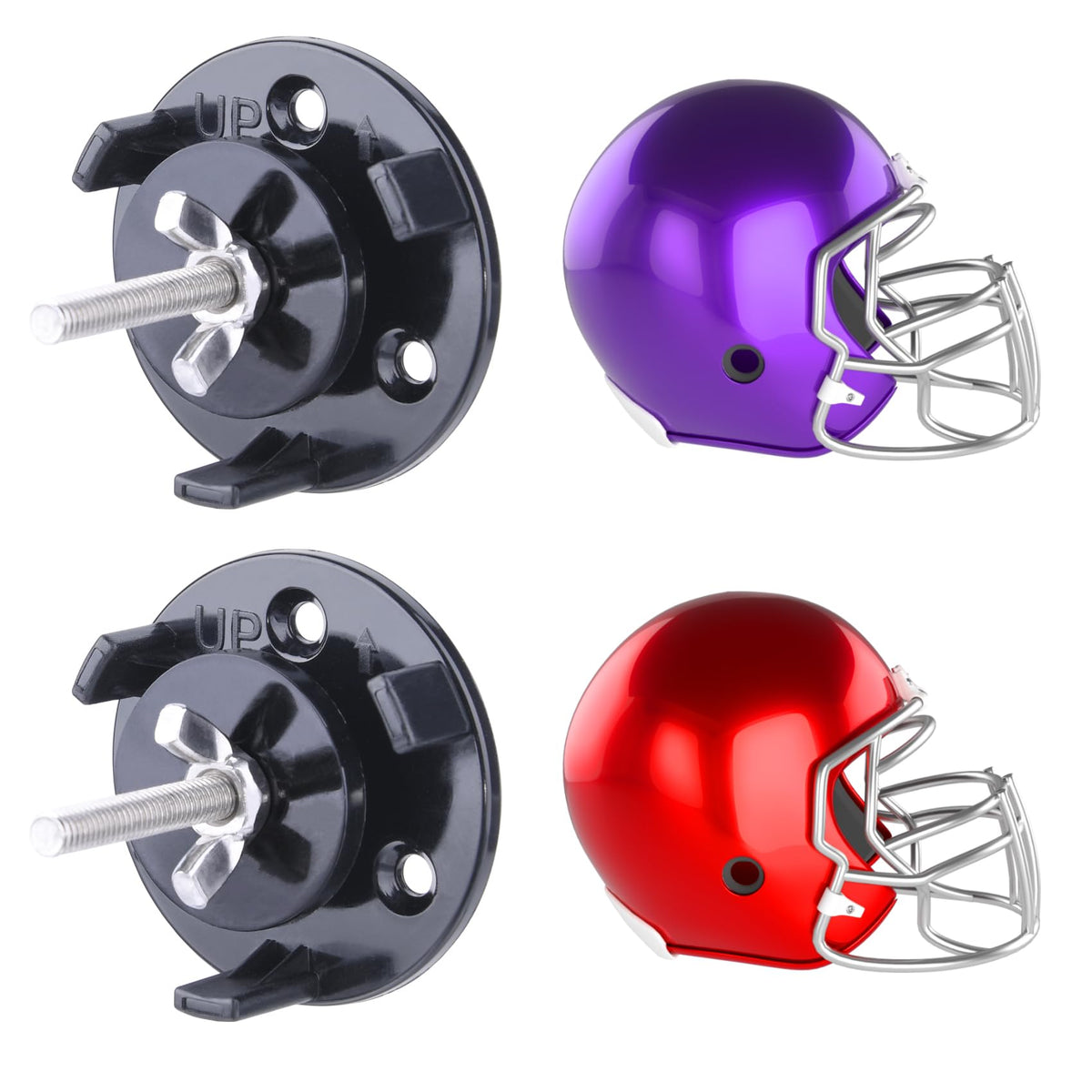 JAZBREY front view helmet mounted showing clean floating display benefit