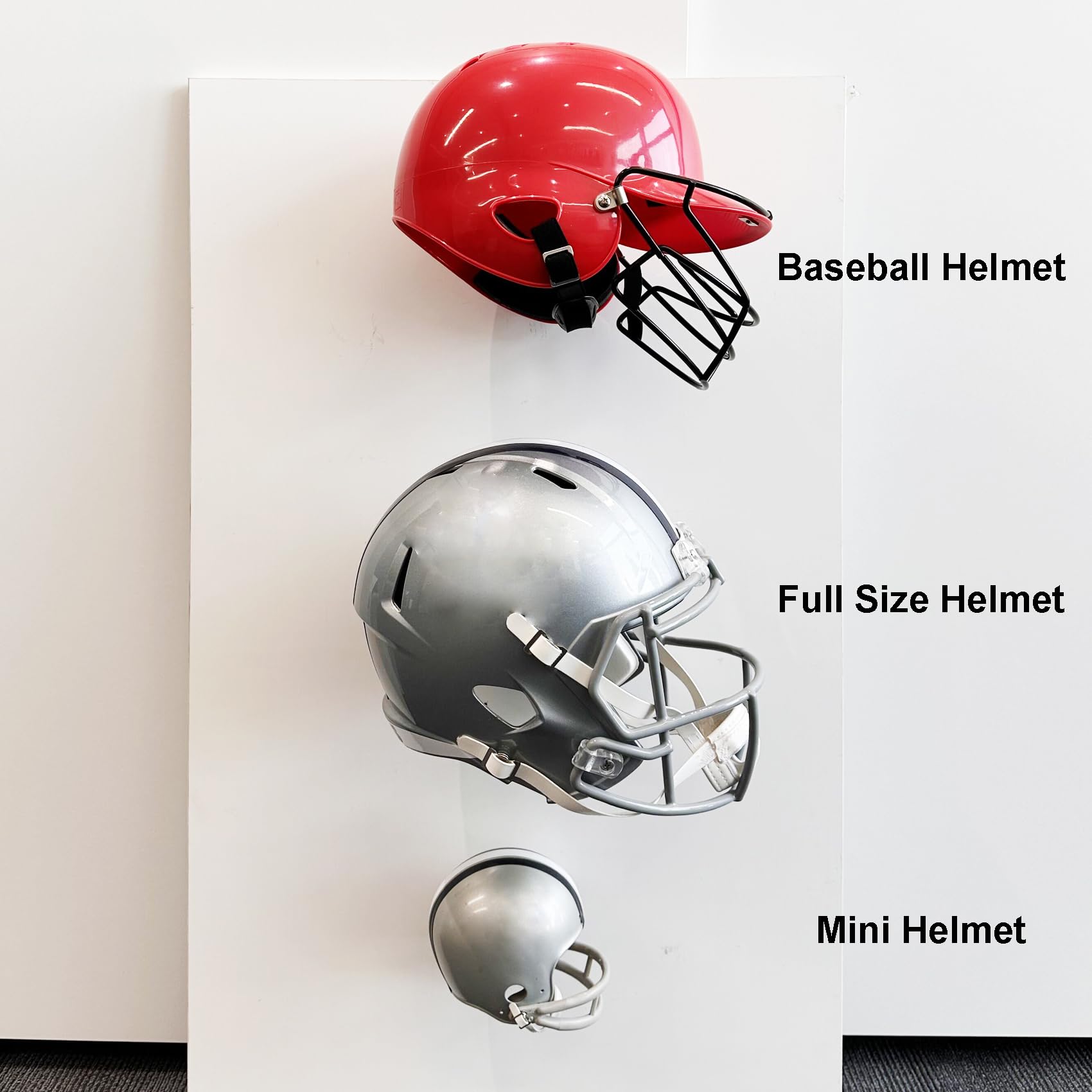JAZBREY helmet mounted in office setting creating polished sports decor benefit
