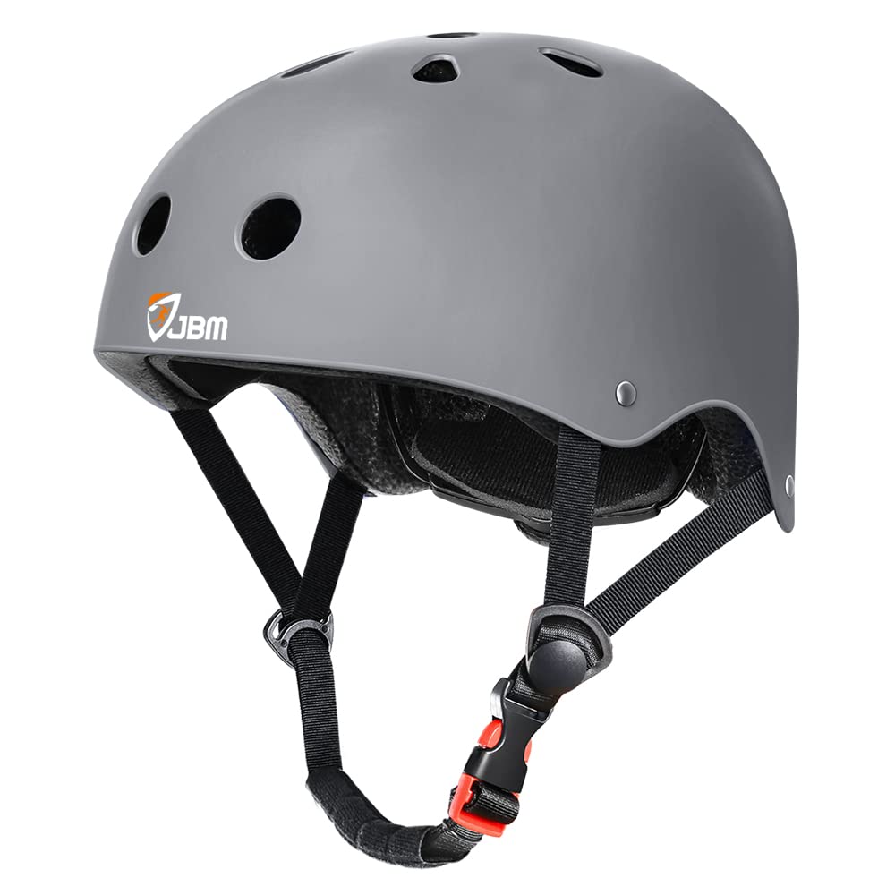 JBM helmet front view showing sleek shell and protection benefit