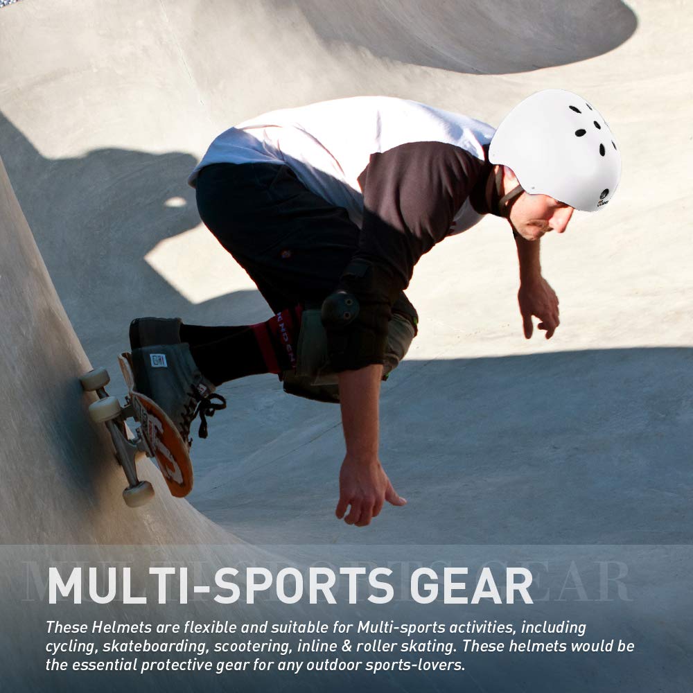 JBM helmet worn by skateboarder illustrating practical on-ride protection