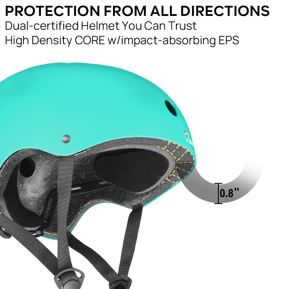 JBM helmet side profile highlighting vents for improved cooling