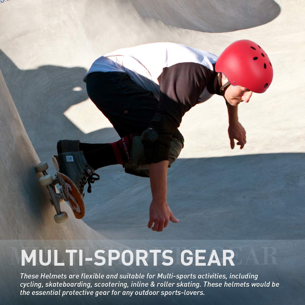 JBM helmet worn at a skatepark in use for active protection benefit