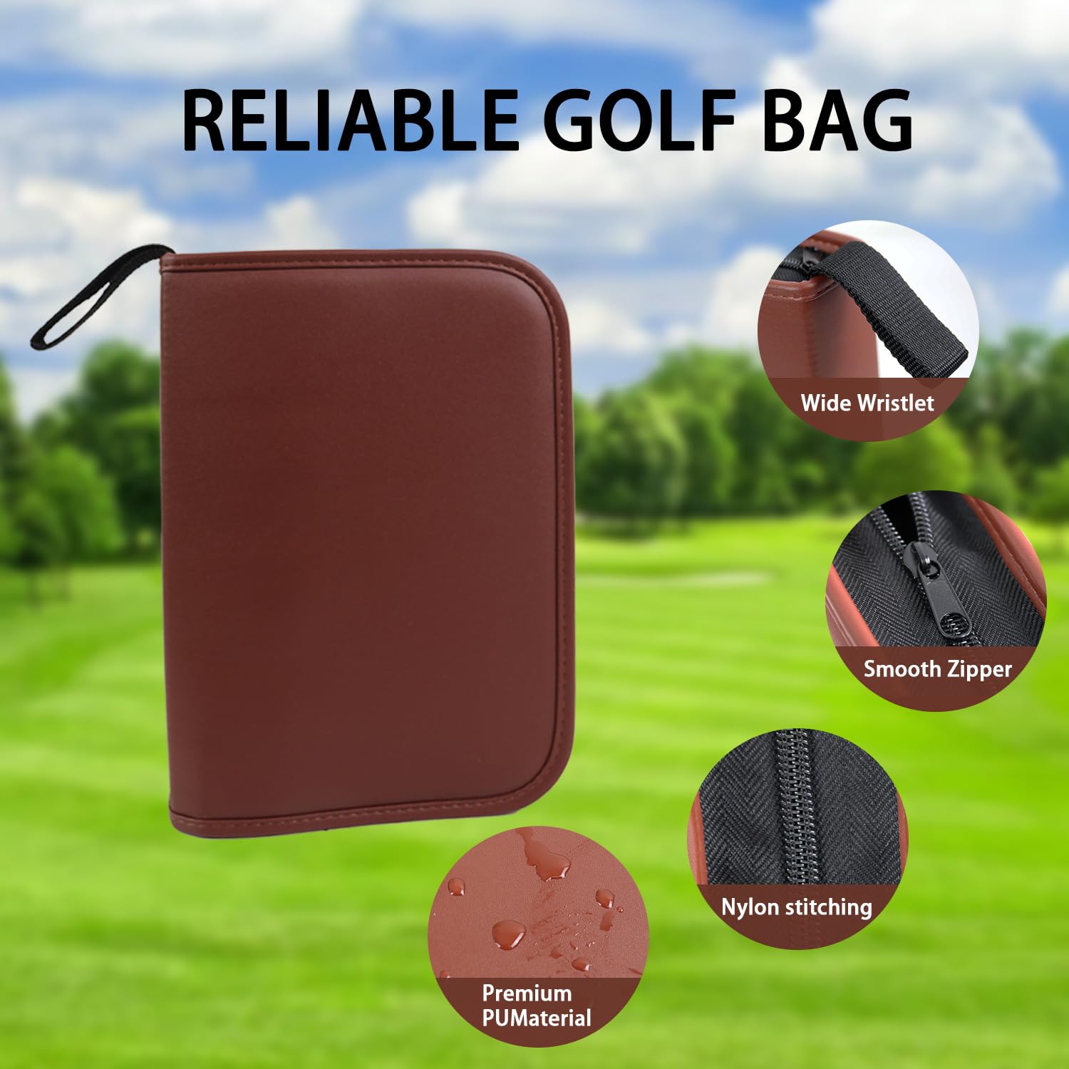 JDSZM kit placed on a golf cart demonstrating portability and course convenience