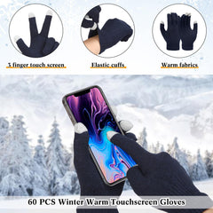 Jeere touchscreen gloves detail with conductive fingertips for device use
