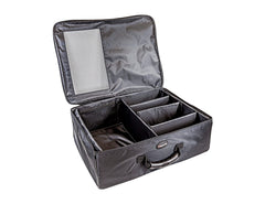 JEF WORLD OF GOLF trunk locker front view showing organized compartments and quick access