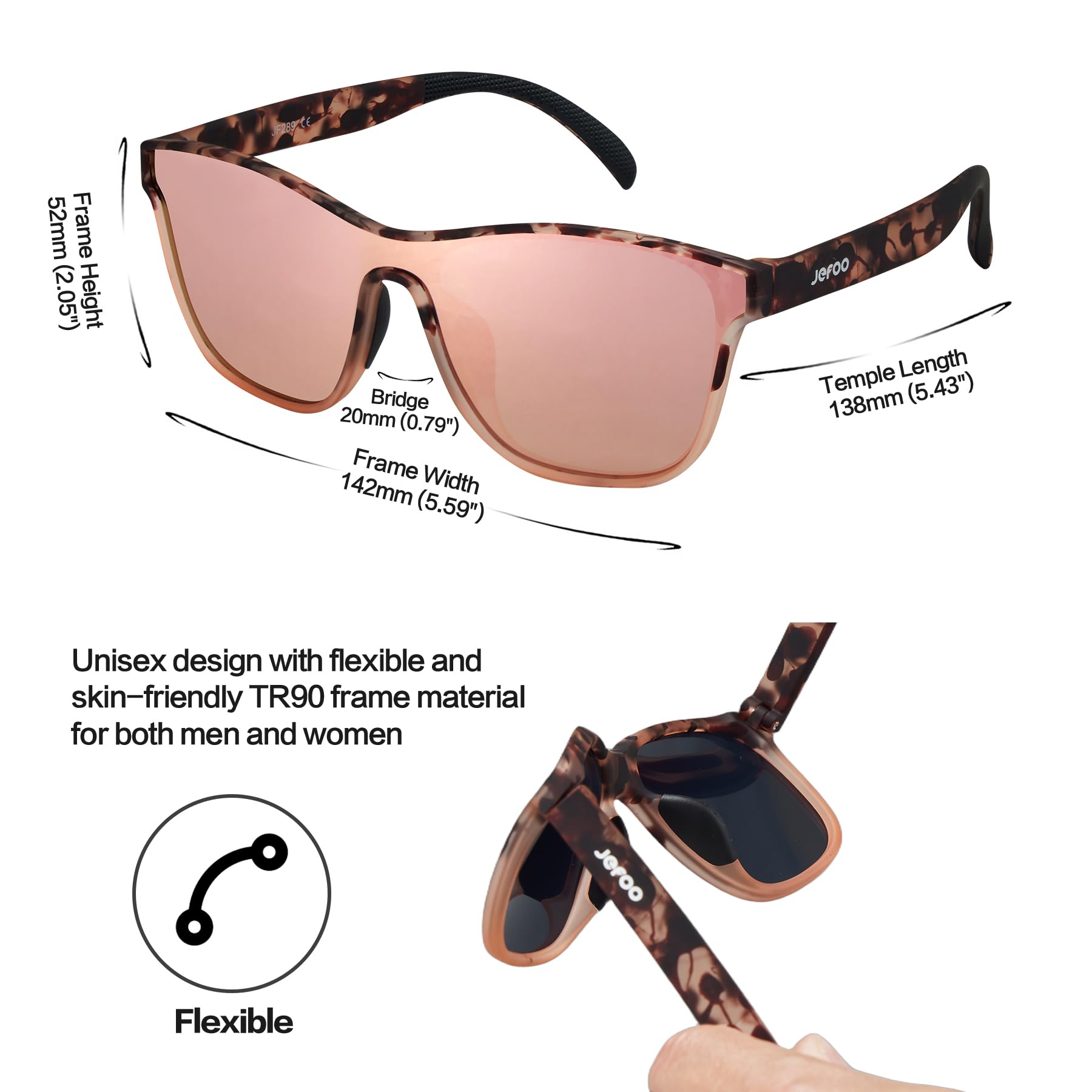 Jefoo sunglasses in a beach lifestyle scene showing style and sun protection
