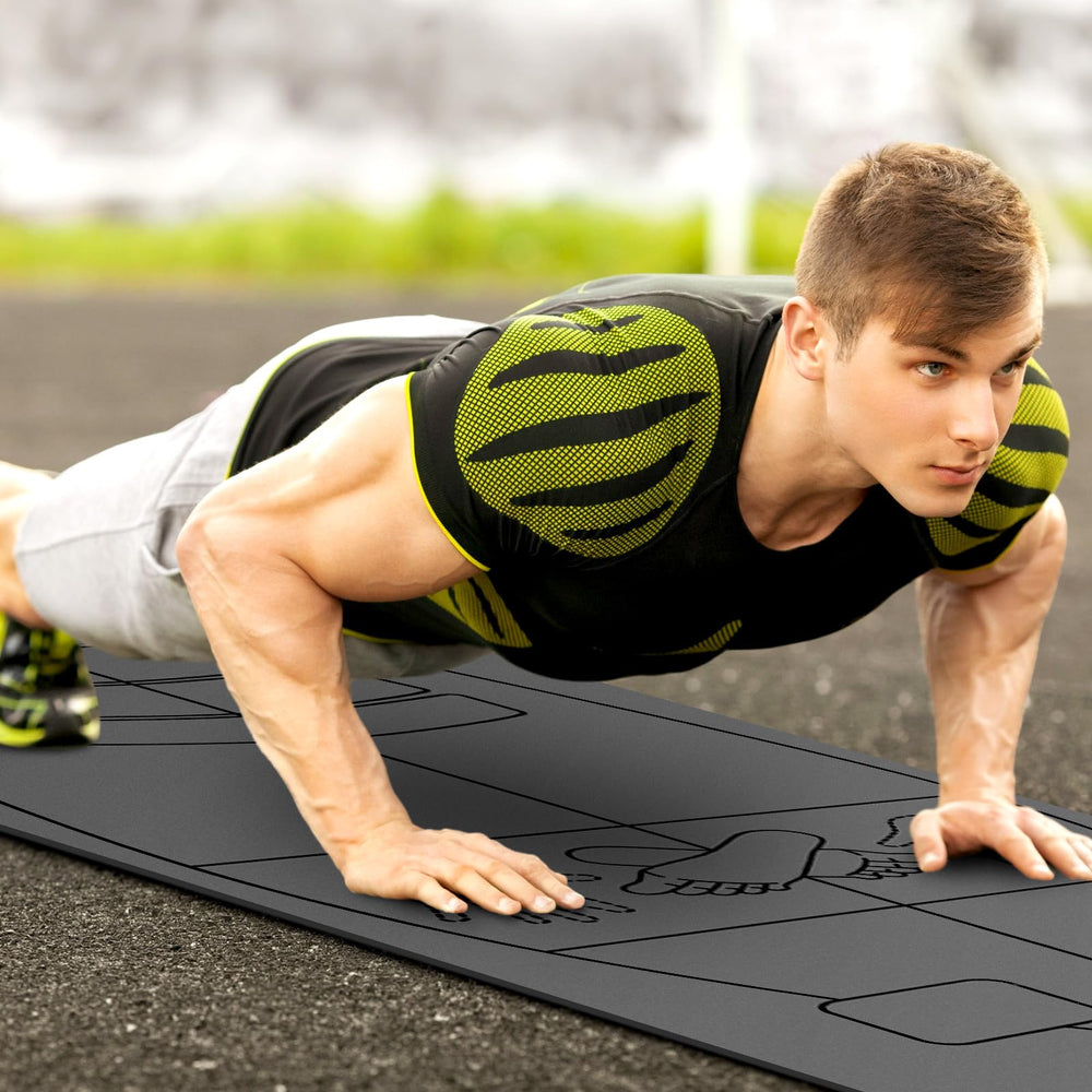 JellyArch mat edge revealing 0.2 inch thickness for ground feel and durable construction