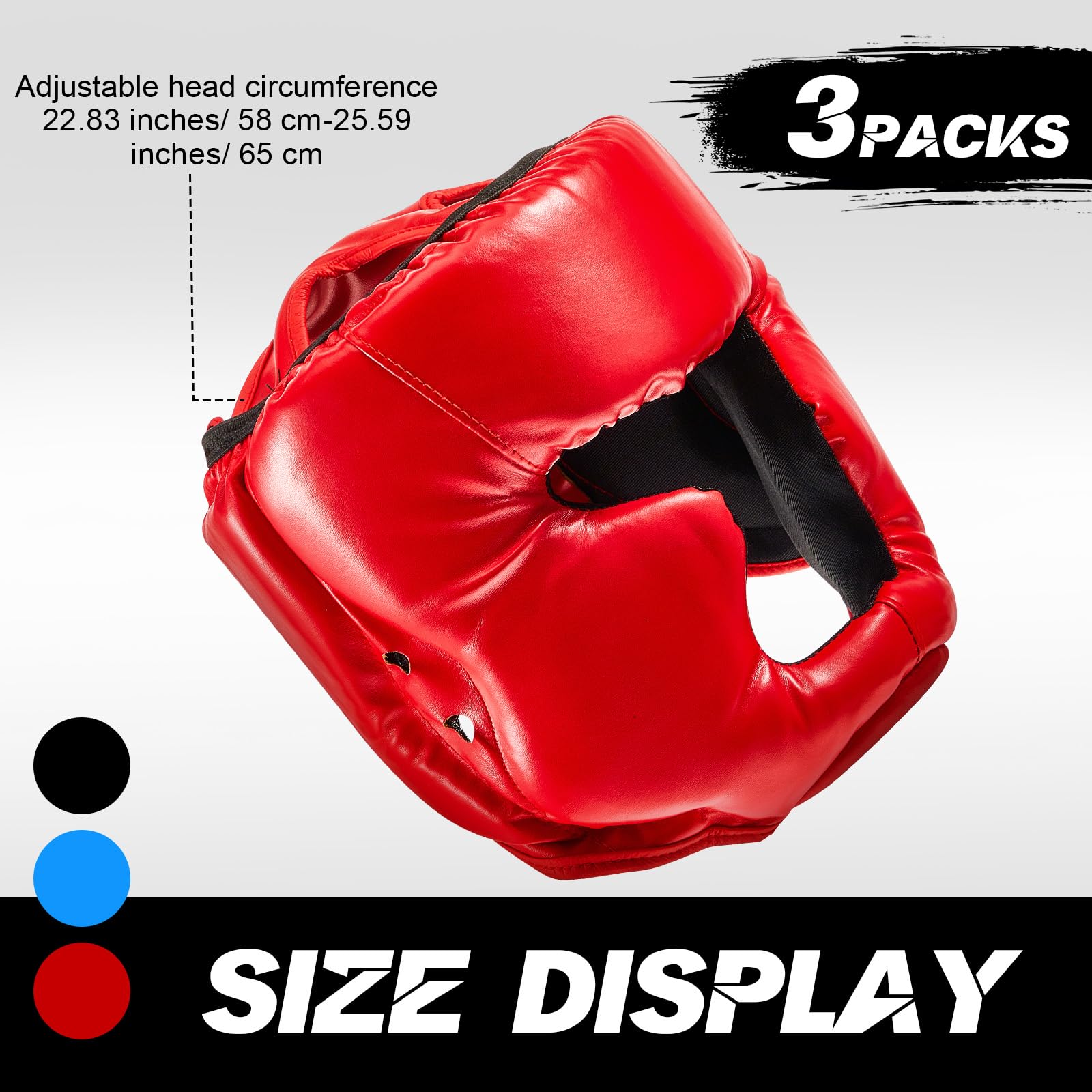 Jenaai three-pack layout in blue red and black for easy fighter identification