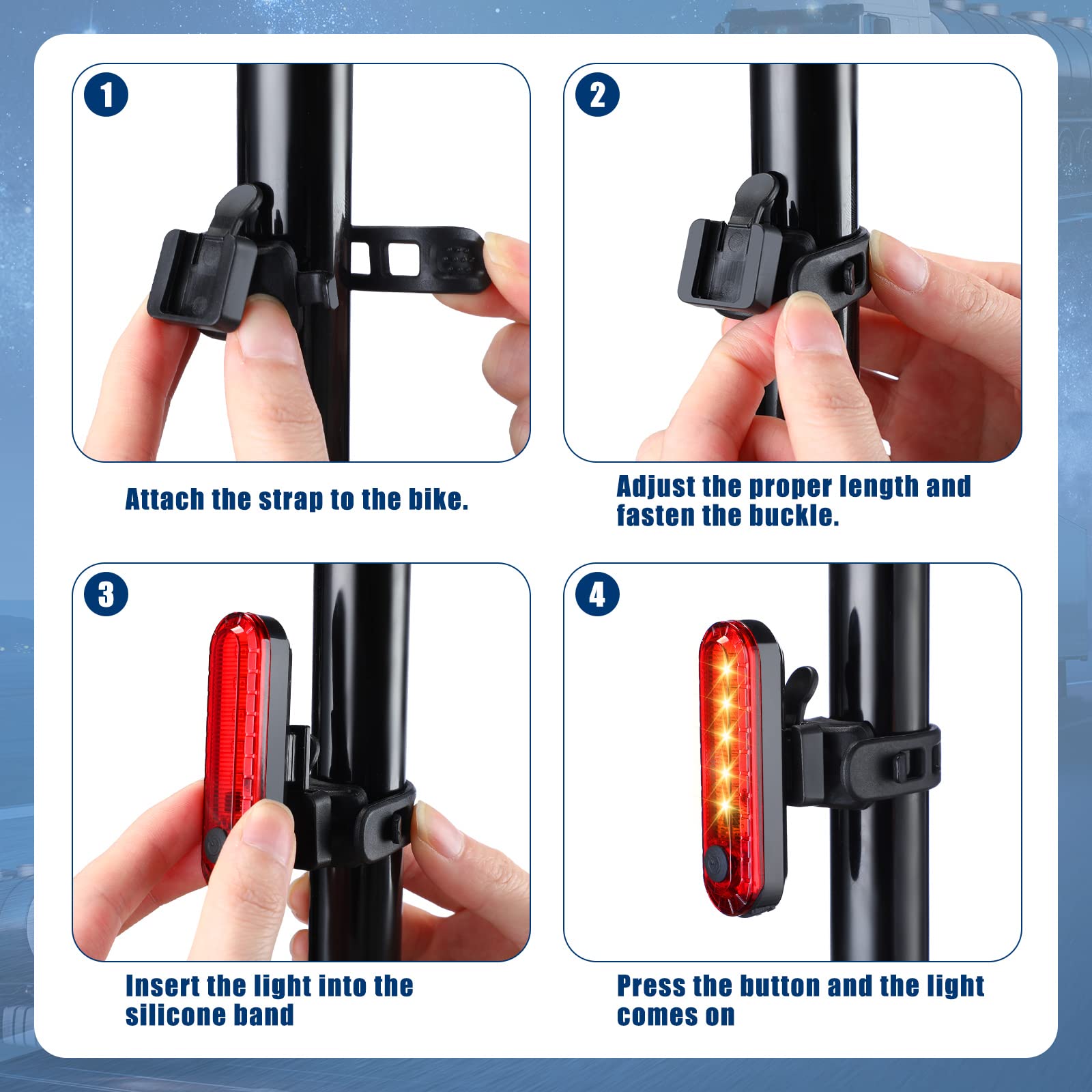 Jerify light connected to USB cable showing fast recharging benefit
