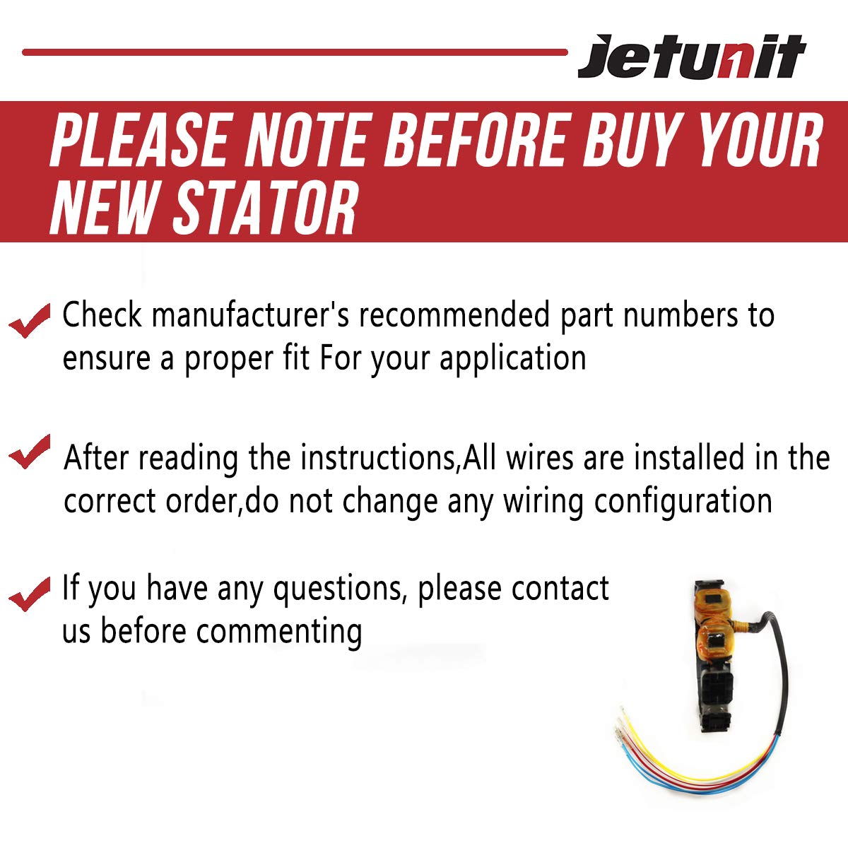 jetunit stator installed under flywheel showing compatibility and fit benefit