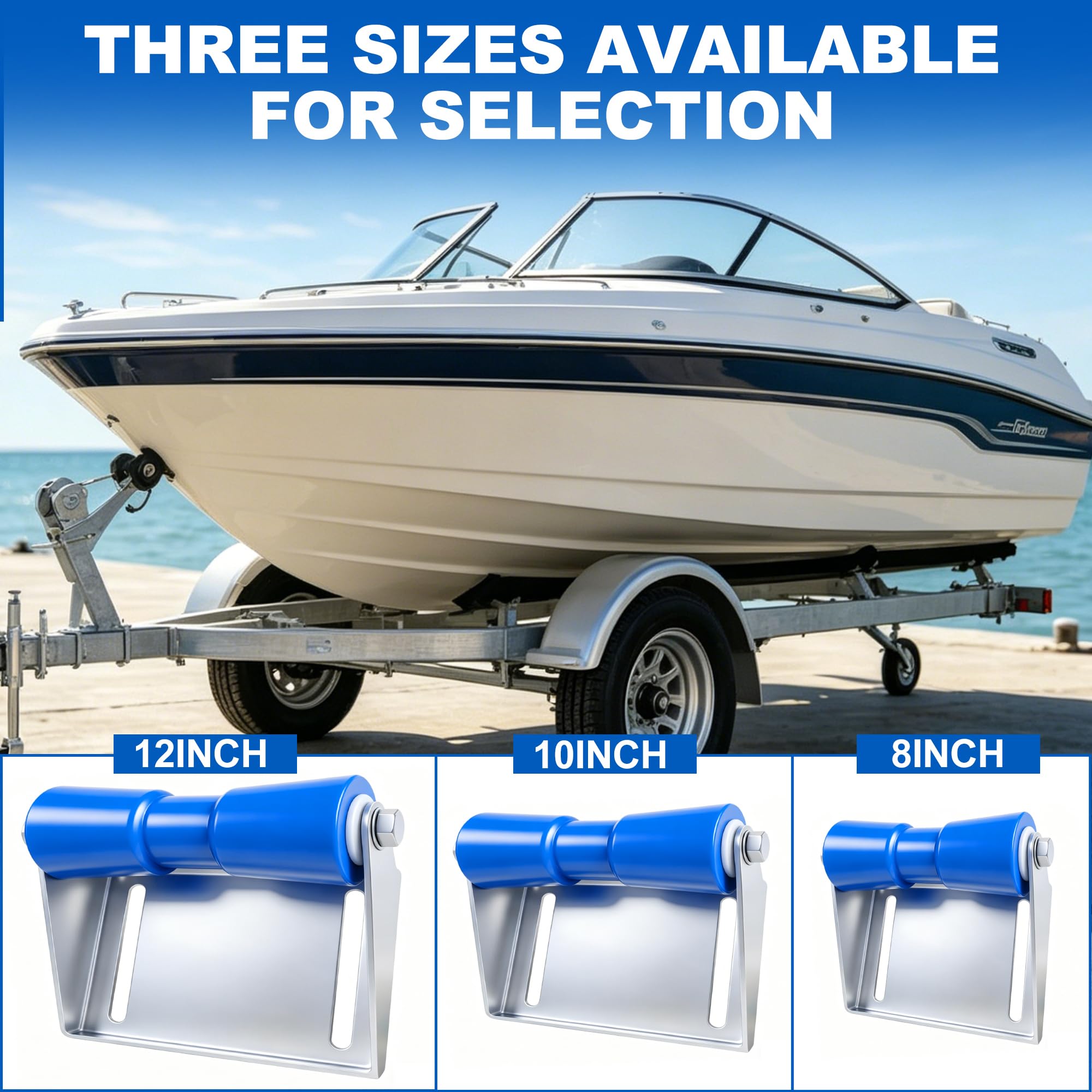 JFATXTT lifestyle image of boat launching using roller for reduced friction