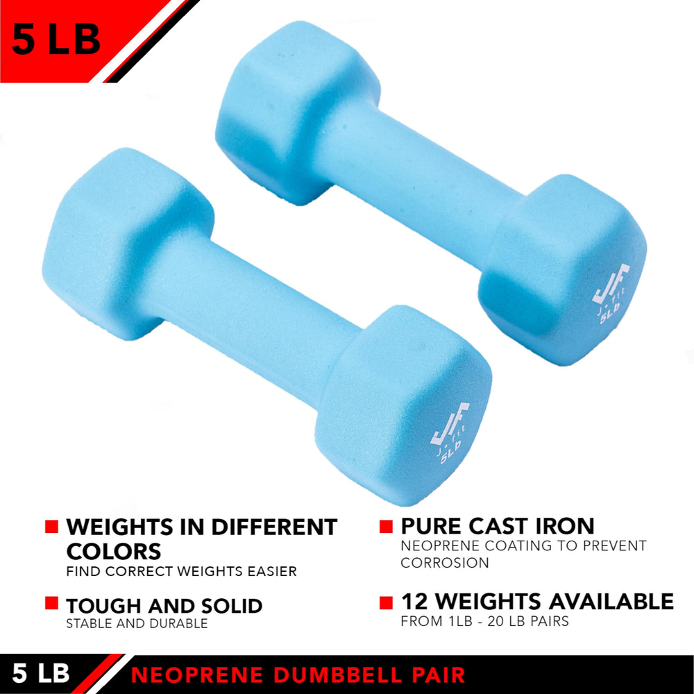 JFIT dumbbells in use during home workout showing versatile exercise benefit