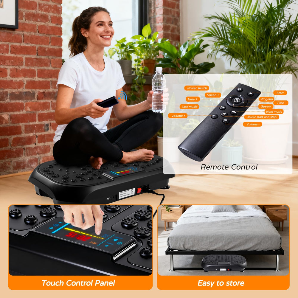 JIANYHW user standing on plate in living room demonstrating easy daily use