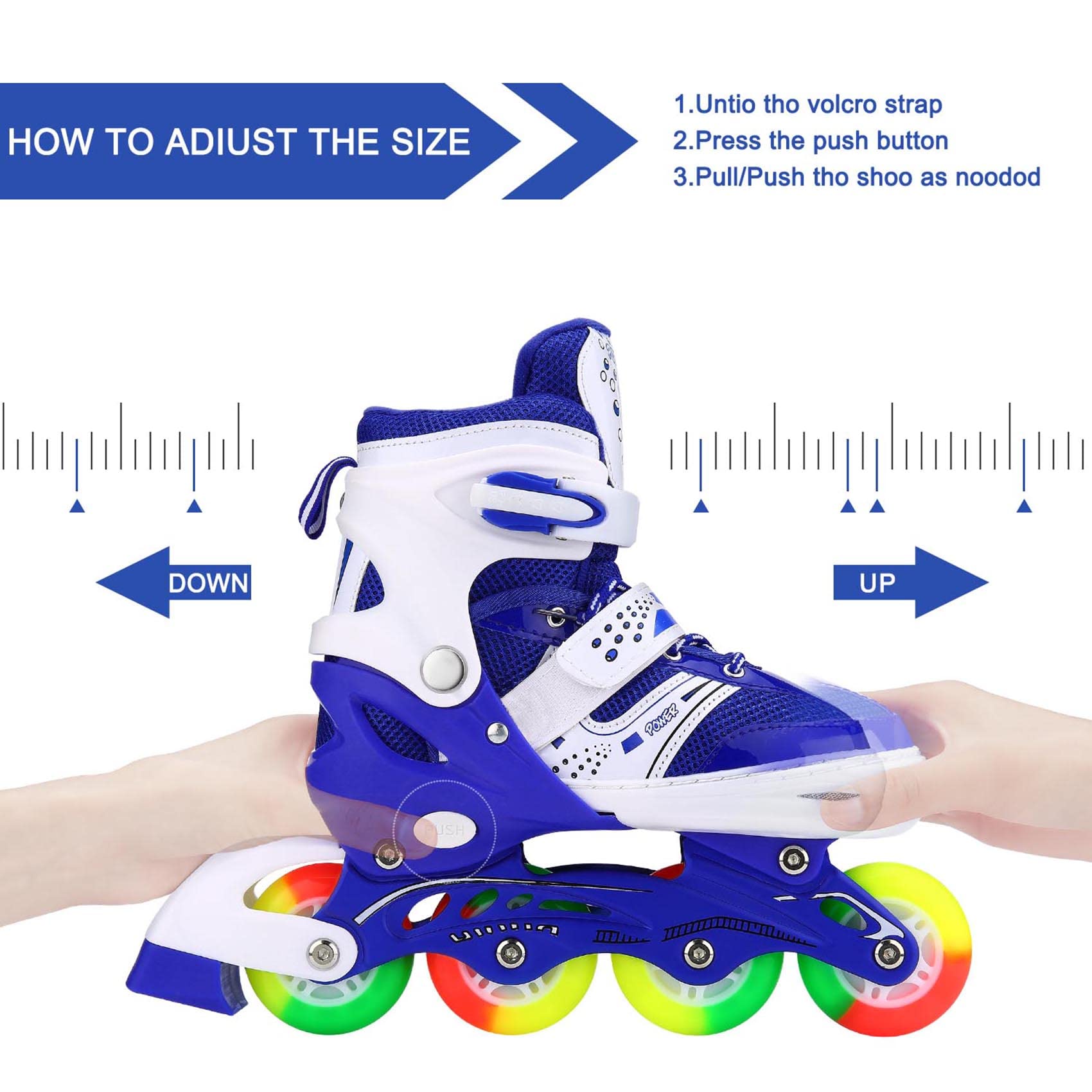 JIFAR buckle, power strap and laces securing the foot for added stability
