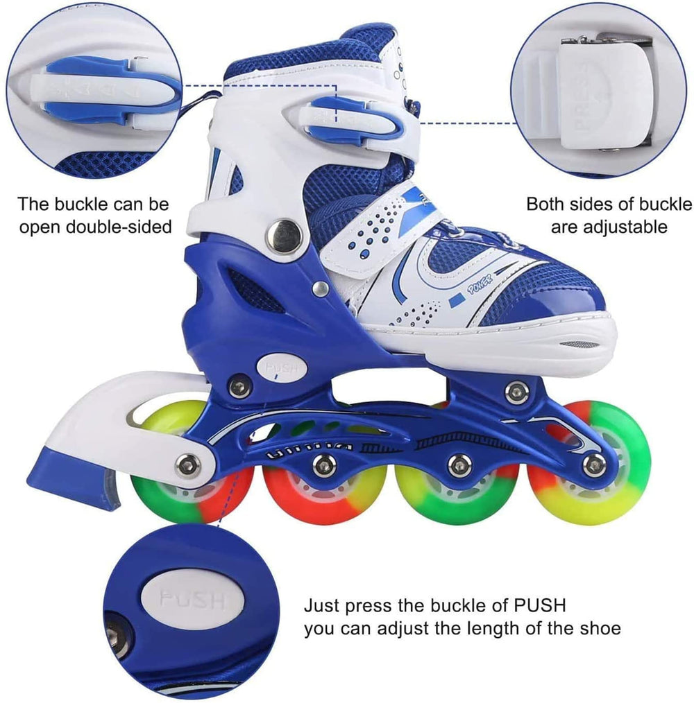 JIFAR child using skates outdoors enjoying active play and increased visibility