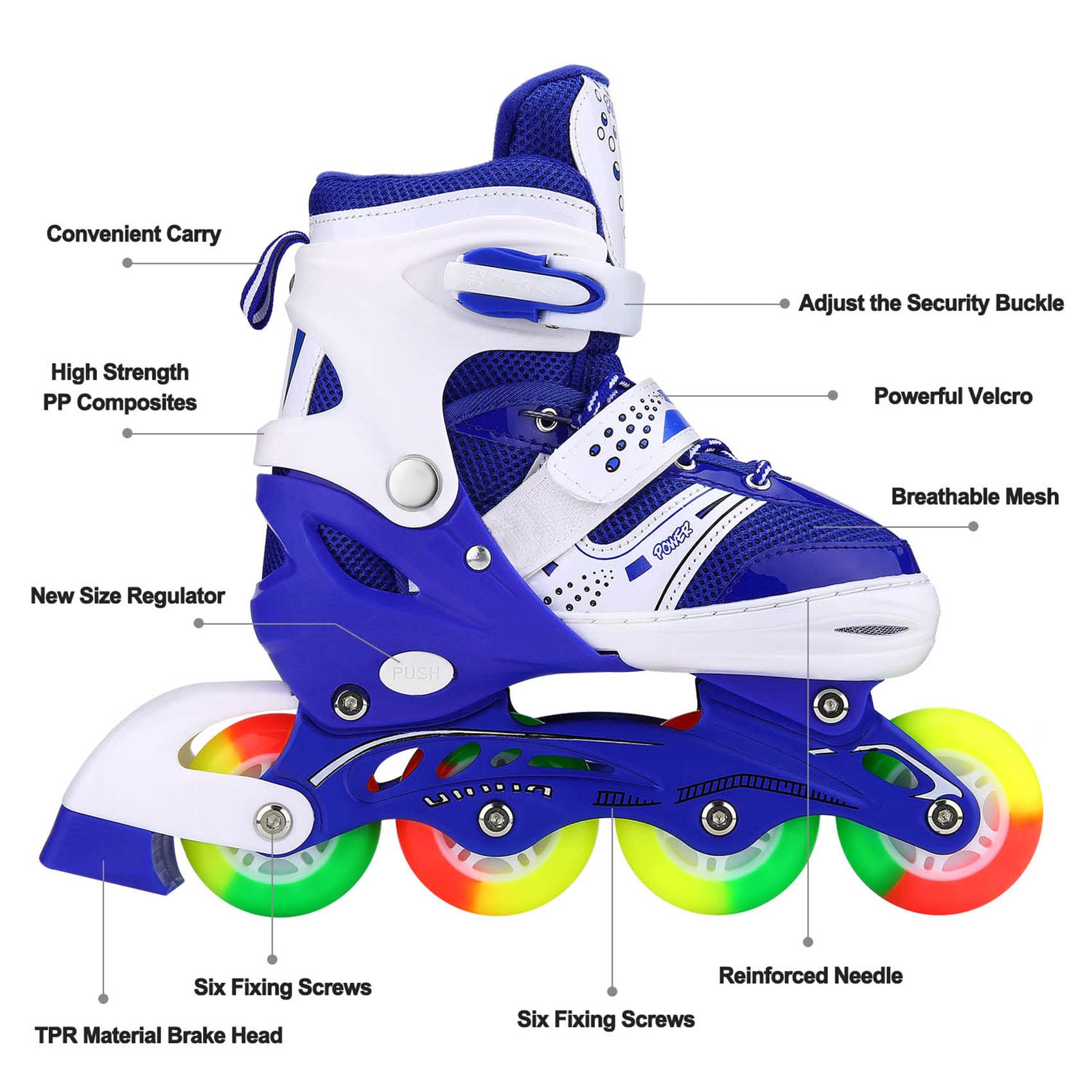 JIFAR glowing motion-powered wheels illuminating during night skating for visibility