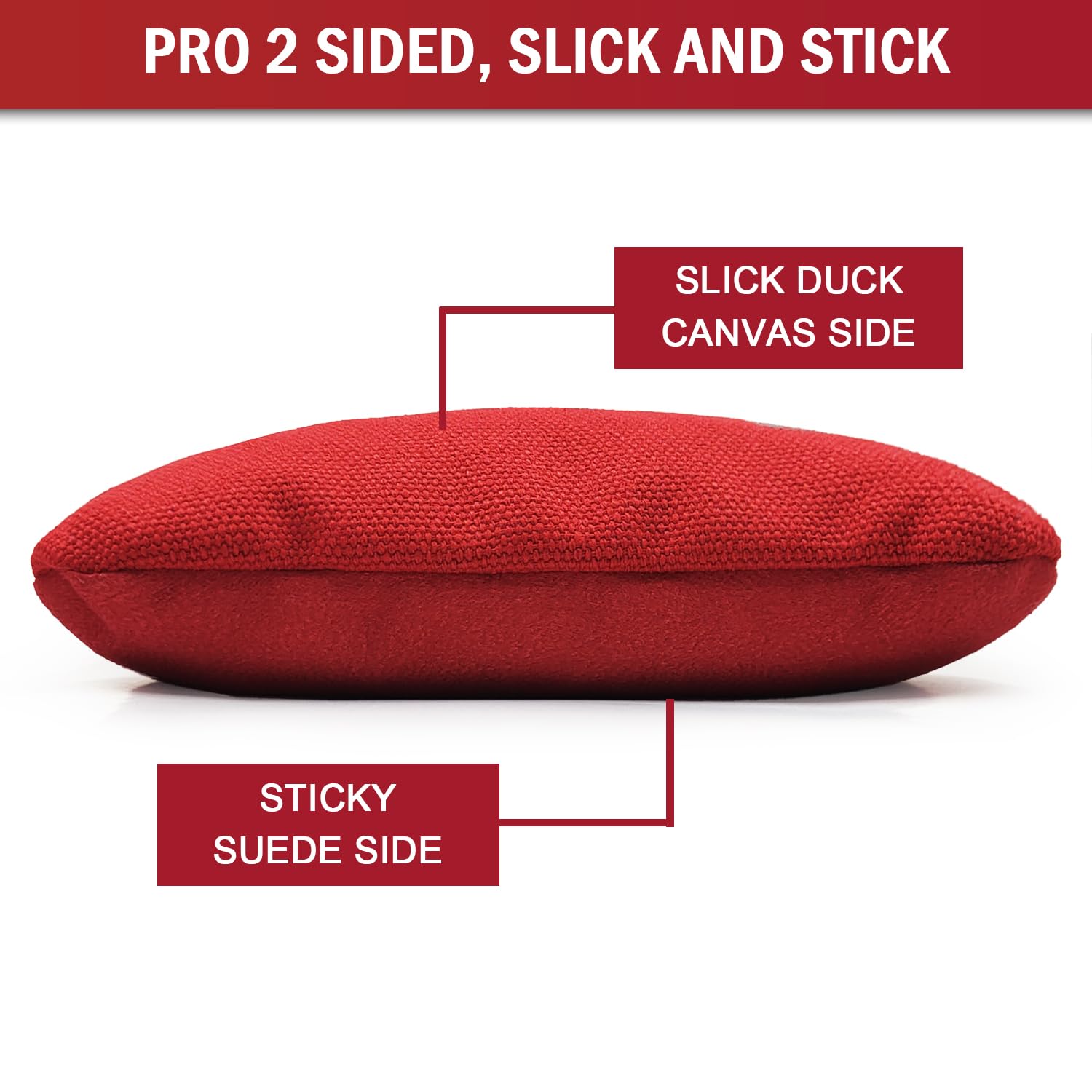 JIMTERRY close-up of canvas and suede dual sides highlighting control and slide options