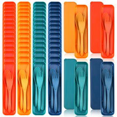 Jinei front packaging showing case and utensils, durable travel convenience