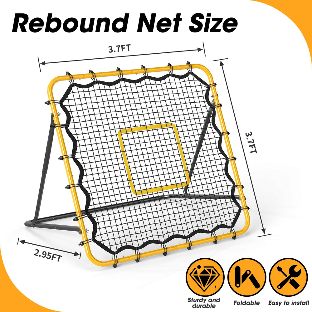 JIRTEMOT ground spikes and sandbags anchoring rebounder for secure use