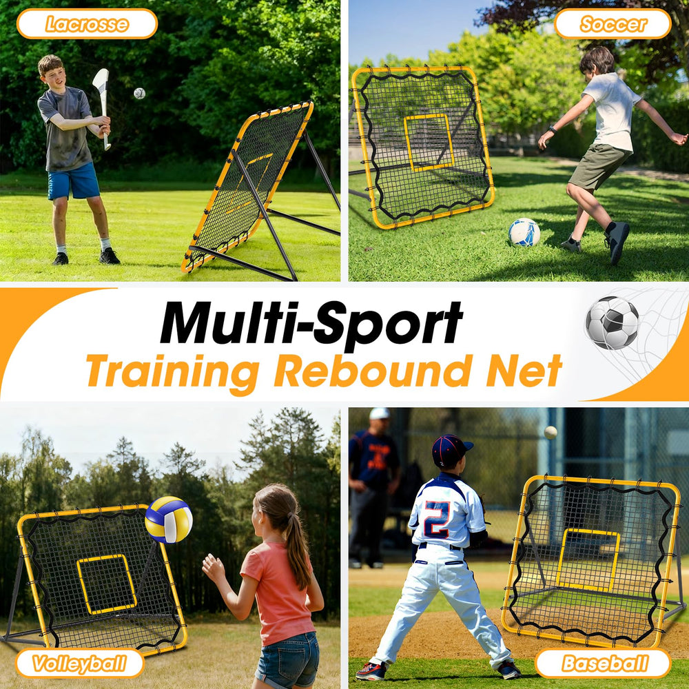 JIRTEMOT rebounder returning a baseball for fielding practice and quick reps