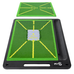 JIUYIBC front view of full mat showing turf-like surface and layout for consistent practice