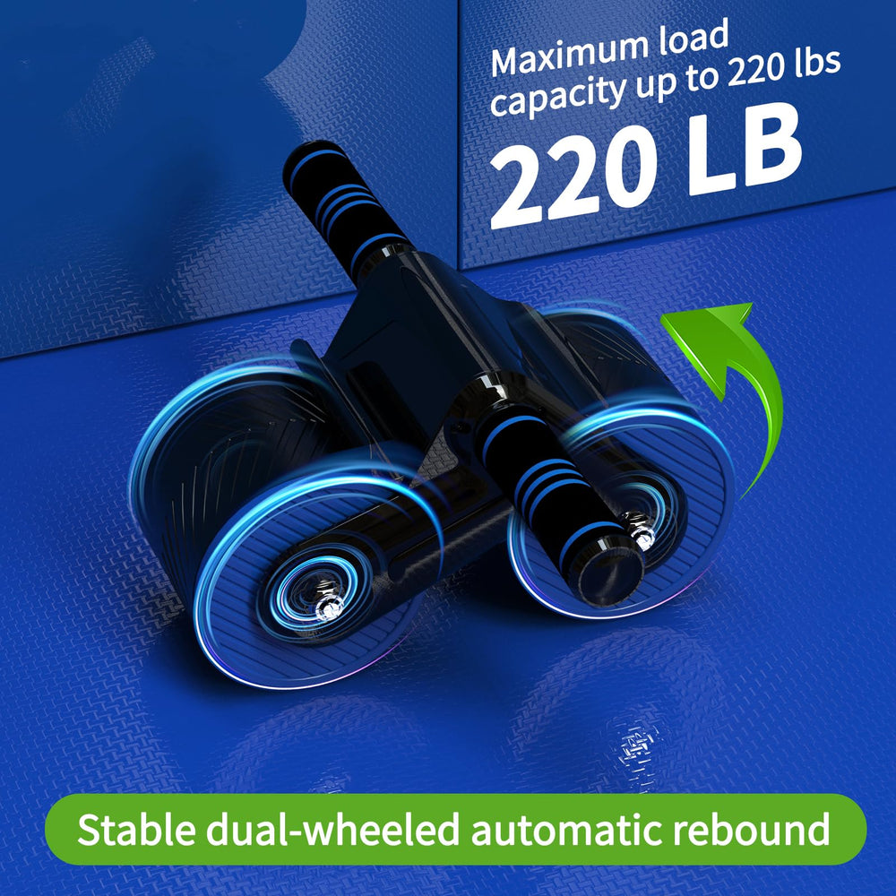 JJM ab roller foam handle detail offering comfortable grip and wrist support