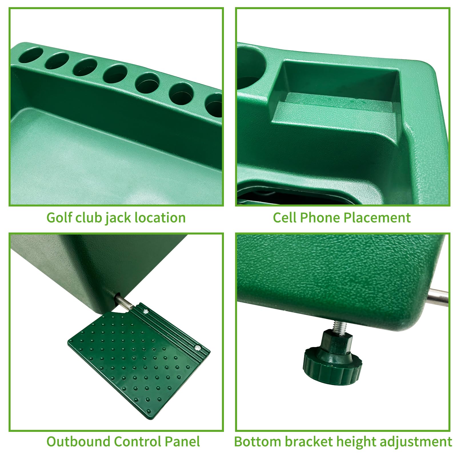 JJM dispenser adjustable feet detail for stable setup on uneven surfaces