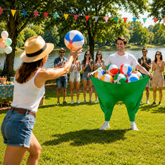 JKJRJJ ten colorful balls and two pumps ready for instant gameplay