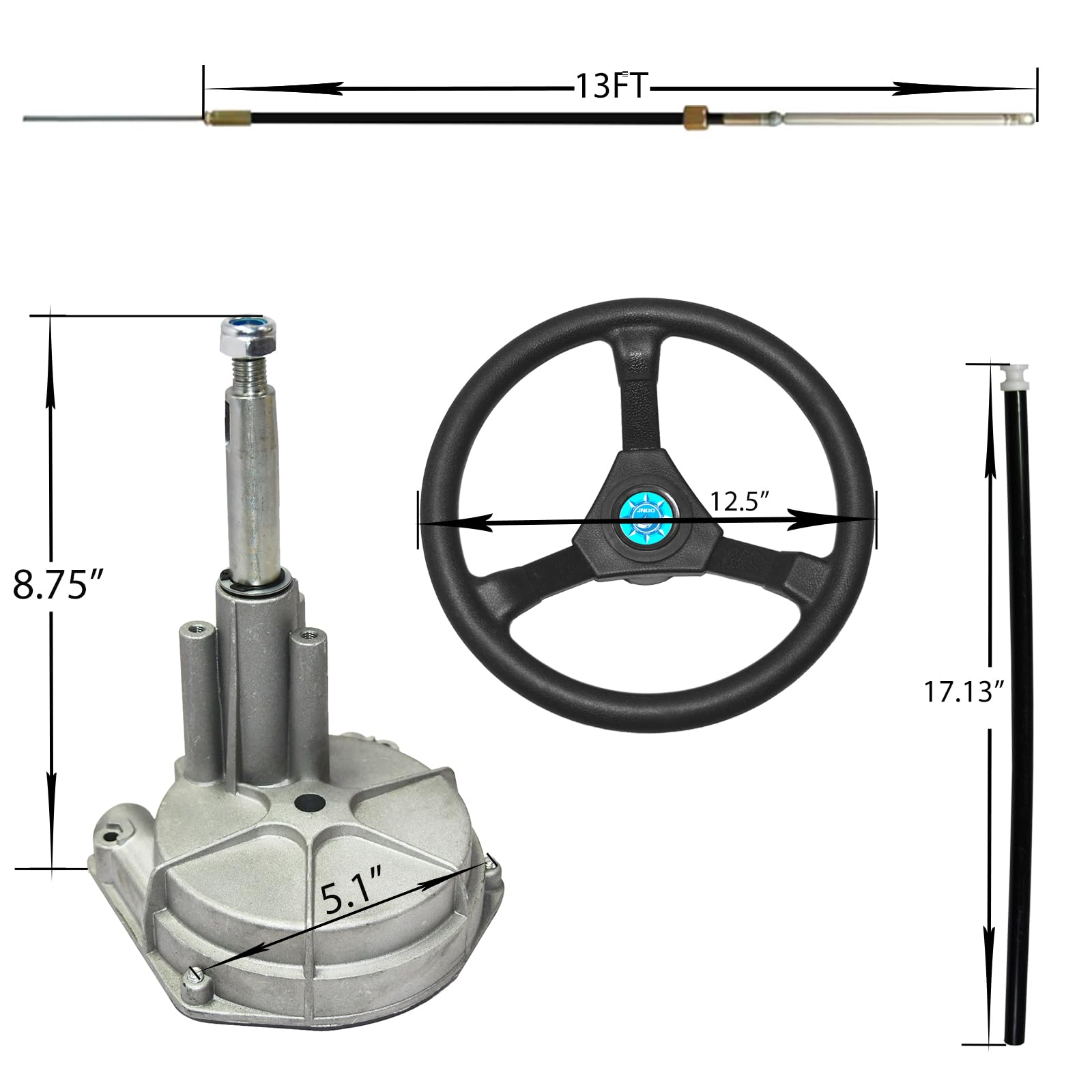 JNDO boat helm in use on water showing confident steering control