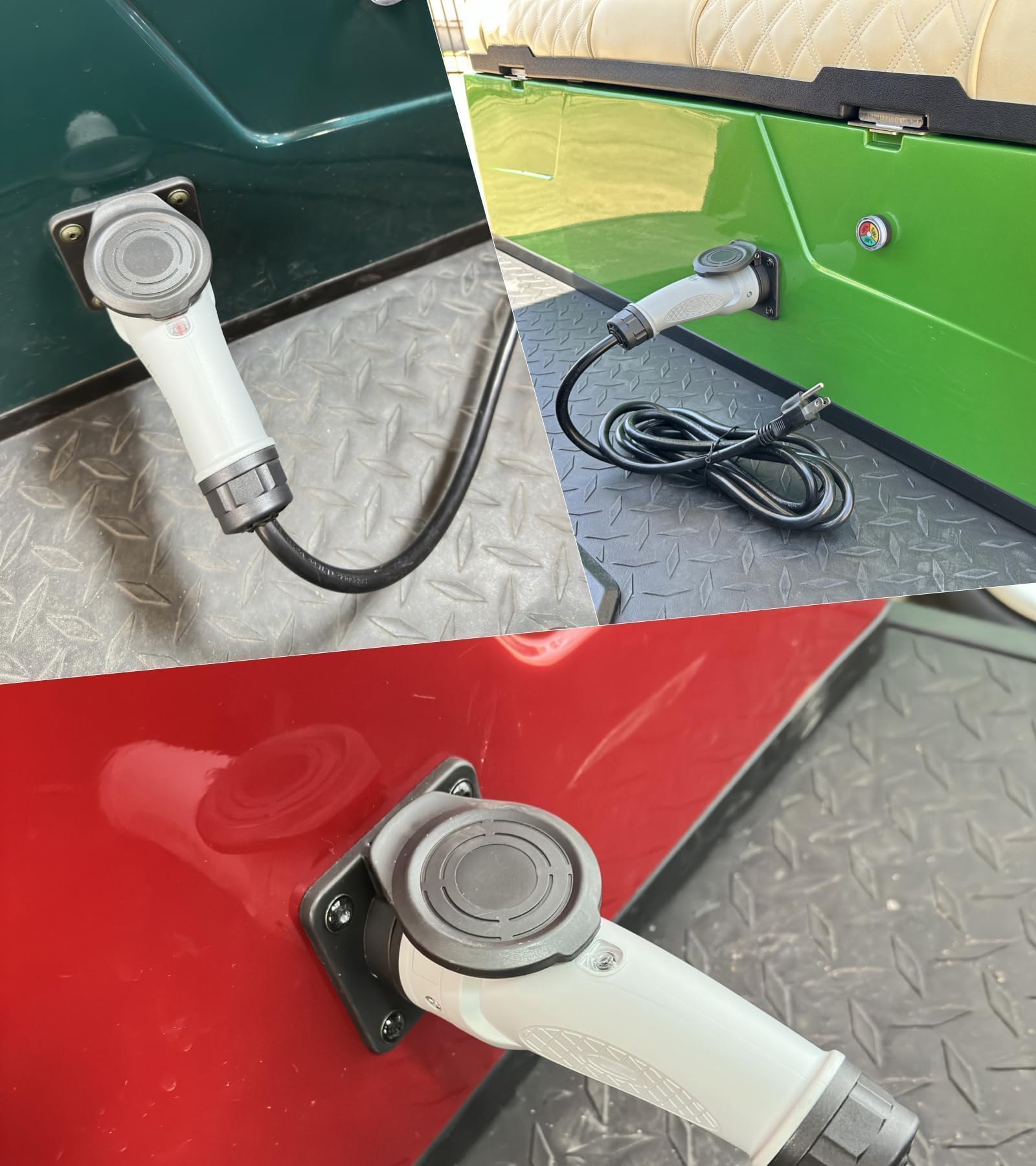JOEEGO cord connected to wall outlet demonstrating safe home charging convenience
