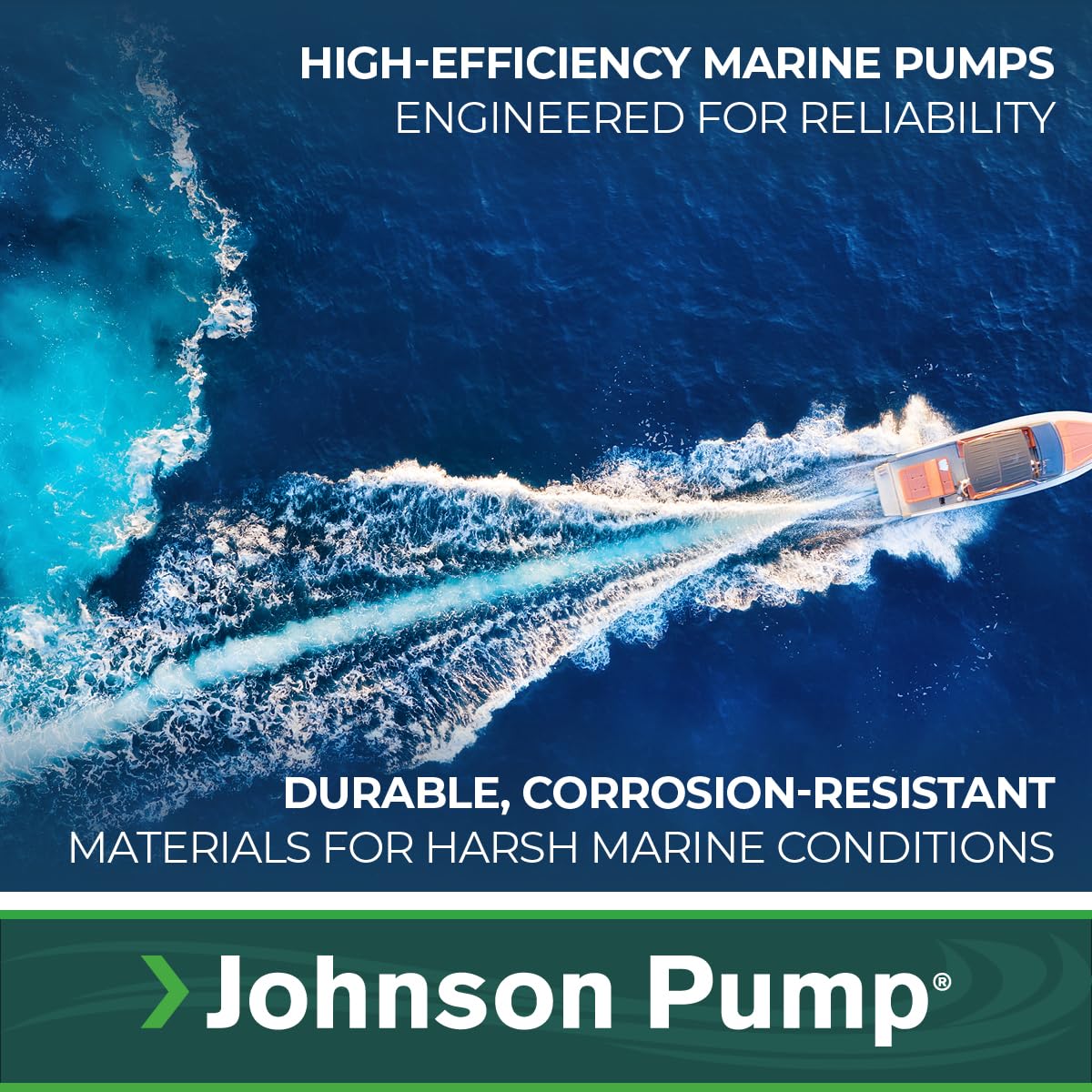 Johnson Pump AS888 mounted in bilge demonstrating universal fit and tidy installation benefit