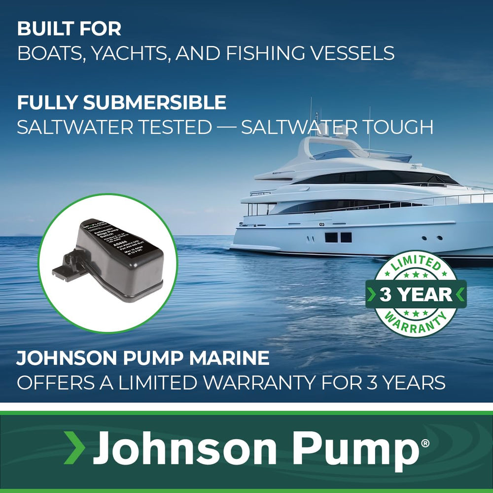 Johnson Pump AS888 wiring connection view showing terminals and secure electrical connection benefit