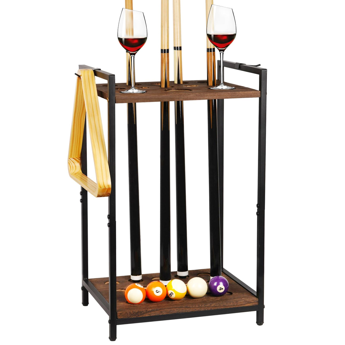 Jolensoy front view of 10-hole rack showing organized storage benefit