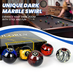 JOLORLY close-up dark marble texture highlighting durable, scratch-resistant finish