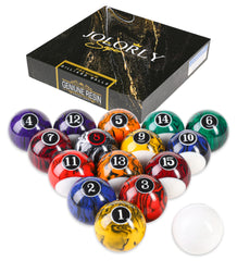 JOLORLY front packaging showing complete 16-ball set and protective box, professional presentation benefit