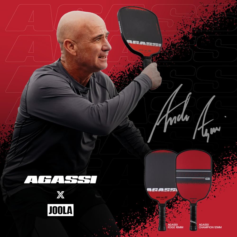 JOOLA paddle in play action showing reach and extended sweet spot for better volleys
