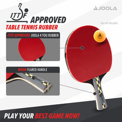 JOOLA Carbon Pro flared handle close-up for secure grip and control