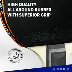 JOOLA paddle handle and rubber texture demonstrating comfortable ERGO GRIP