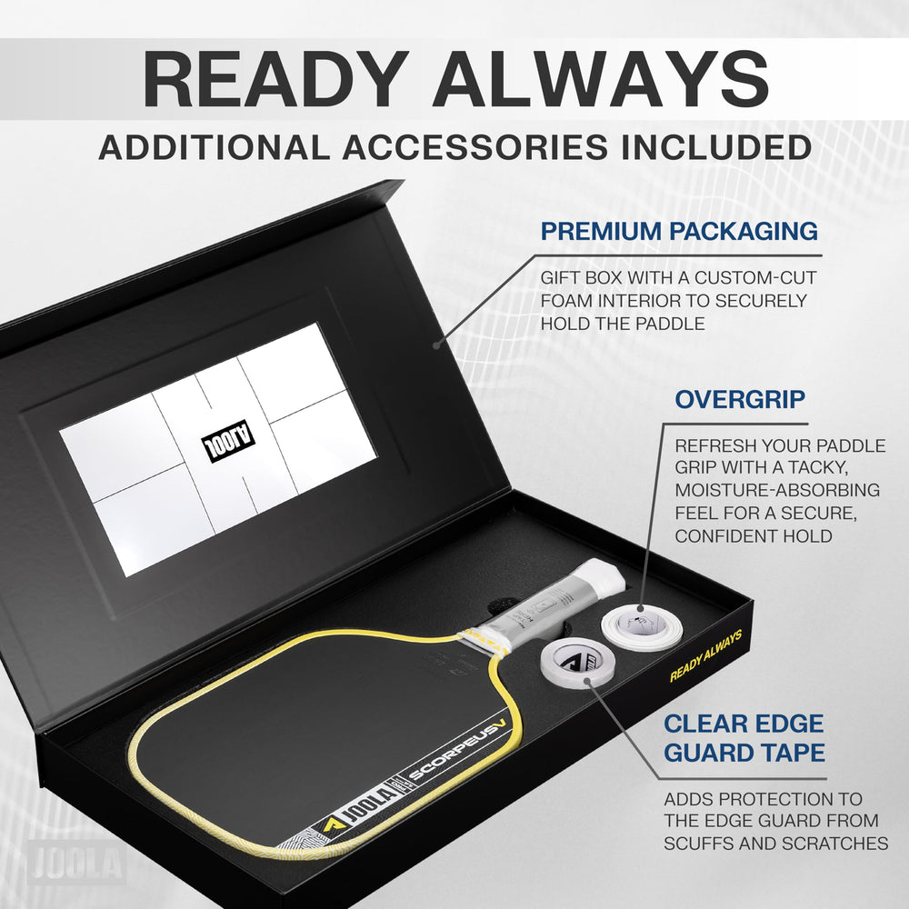 JOOLA Pro V handle NFC chip area enabling quick registration and content